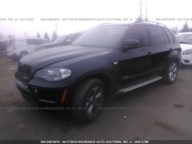 5UXZV8C59CL425278 - 2012 BMW X5 XDRIVE50I Чорний фото 2