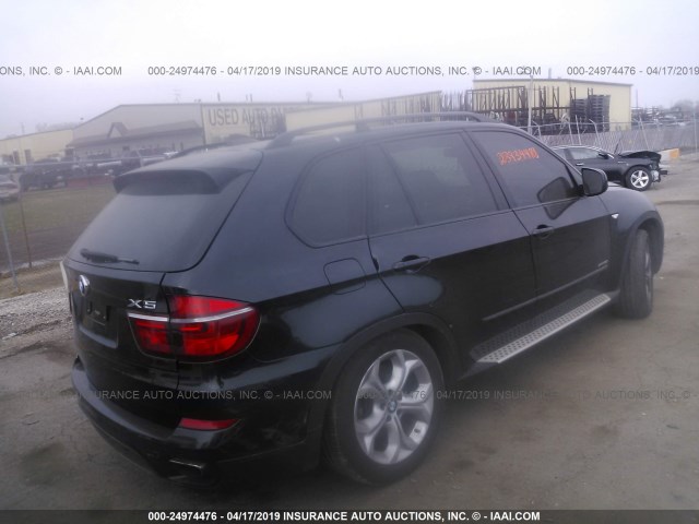 5UXZV8C59CL425278 - 2012 BMW X5 XDRIVE50I BLACK photo 4