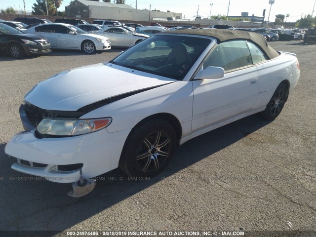 2T1FF28P42C599645 - 2002 TOYOTA CAMRY SOLARA SE/SLE WHITE photo 2