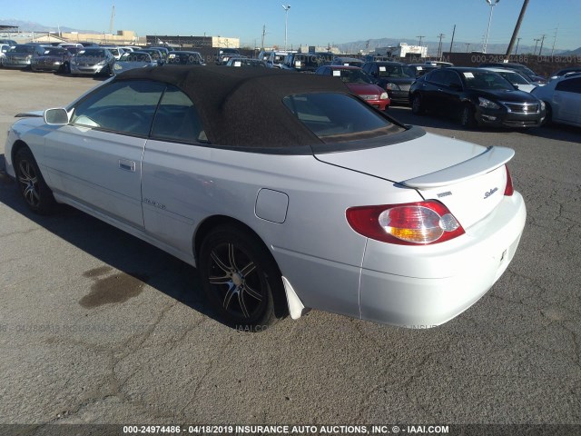 2T1FF28P42C599645 - 2002 TOYOTA CAMRY SOLARA SE/SLE WHITE photo 3