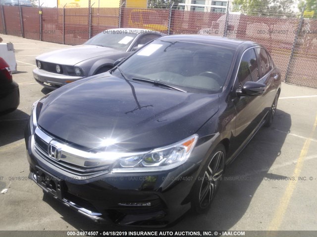 1HGCR2F59HA128701 - 2017 HONDA ACCORD SPORT BLACK photo 2