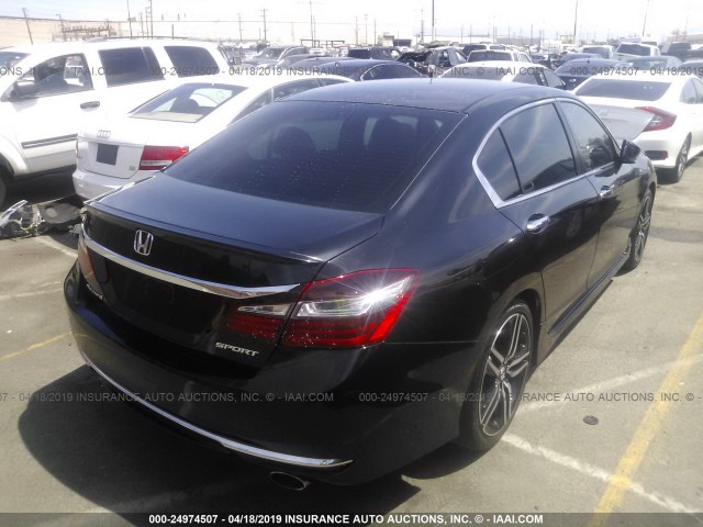 1HGCR2F59HA128701 - 2017 HONDA ACCORD SPORT BLACK photo 4