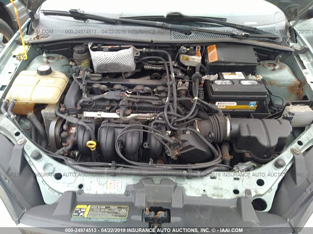 1FAFP34N75W125343 - 2005 FORD FOCUS ZX4 GRAY photo 10