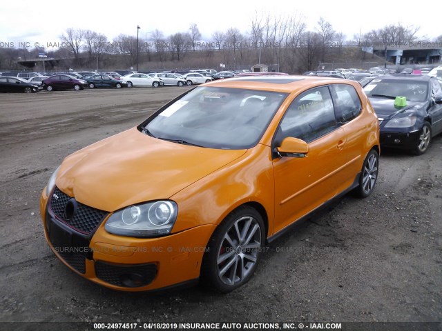 WVWFV71K27W163034 - 2007 VOLKSWAGEN NEW GTI FAHRENHEIT ORANGE photo 2