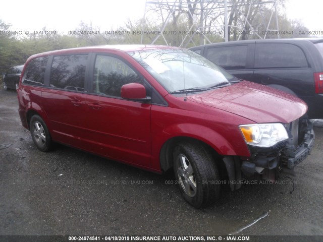 2C4RDGCG0DR502466 - 2013 DODGE GRAND CARAVAN SXT RED photo 1