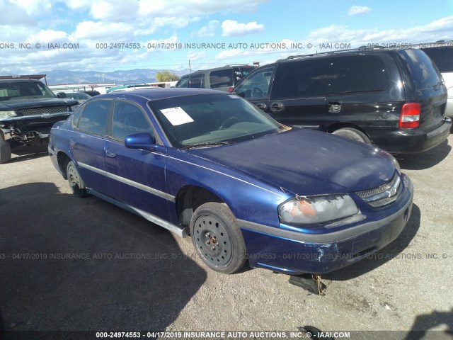 2G1WF52E059370272 - 2005 CHEVROLET IMPALA BLUE photo 1