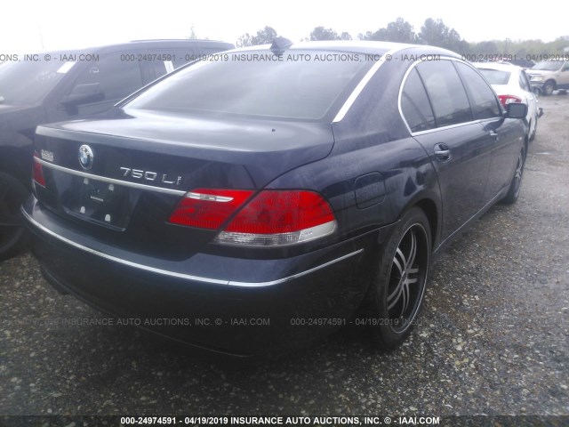 WBAHN83547DT75738 - 2007 BMW 750 BLACK photo 4