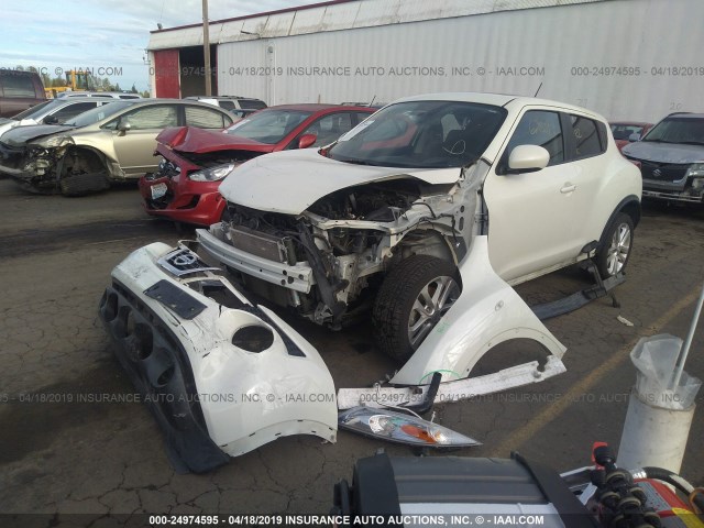 JN8AF5MR2CT113089 - 2012 NISSAN JUKE WHITE photo 2