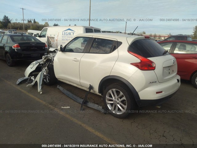 JN8AF5MR2CT113089 - 2012 NISSAN JUKE WHITE photo 3