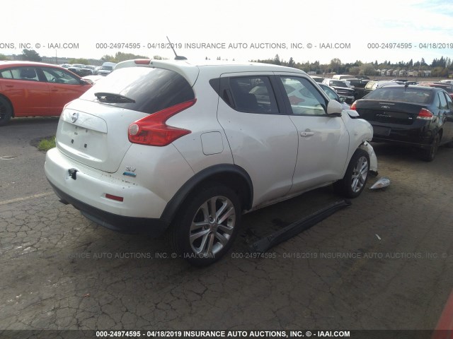 JN8AF5MR2CT113089 - 2012 NISSAN JUKE WHITE photo 4