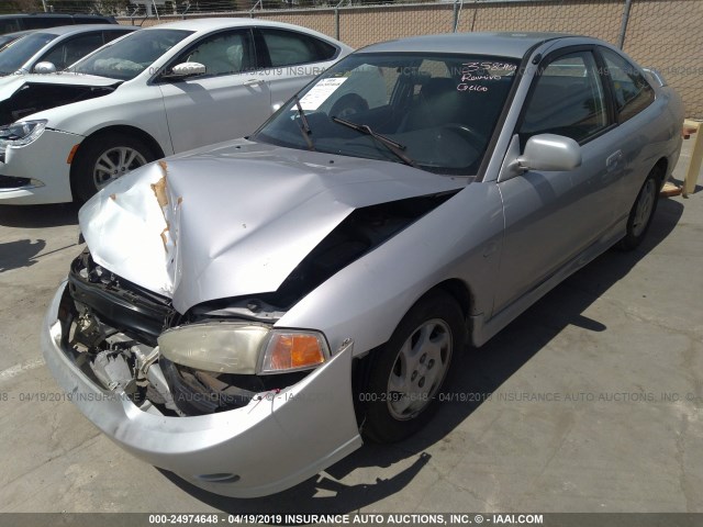 JA3AY31C4XU049744 - 1999 MITSUBISHI MIRAGE LS SILVER photo 2