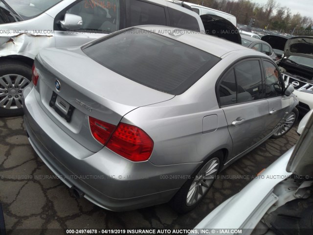 WBAPL5C5XBA919007 - 2011 BMW 335 XI SILVER photo 4