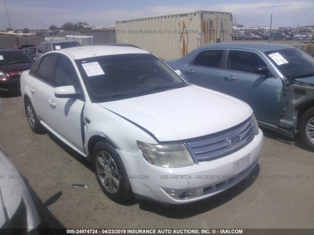 1FAHP24W48G173960 - 2008 FORD TAURUS SEL WHITE photo 1