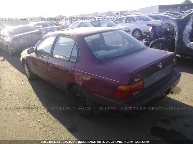 1NXAE09E9PZ114520 - 1993 TOYOTA COROLLA LE/DX RED photo 3