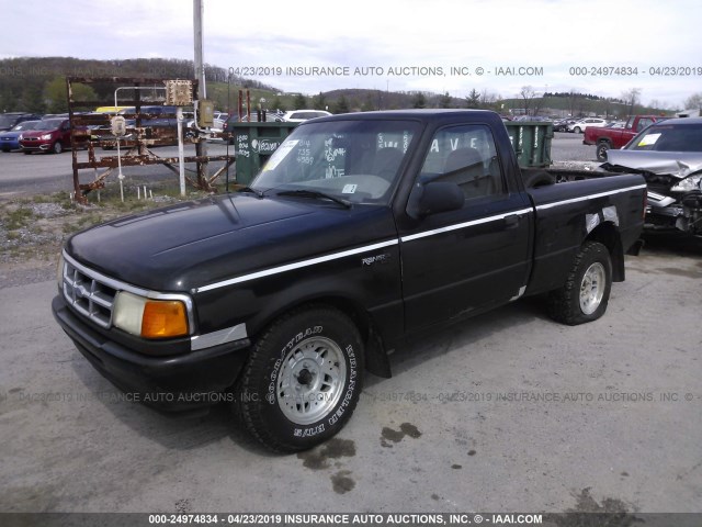 1FTCR10A6TTA04056 - 1996 FORD RANGER BLACK photo 2