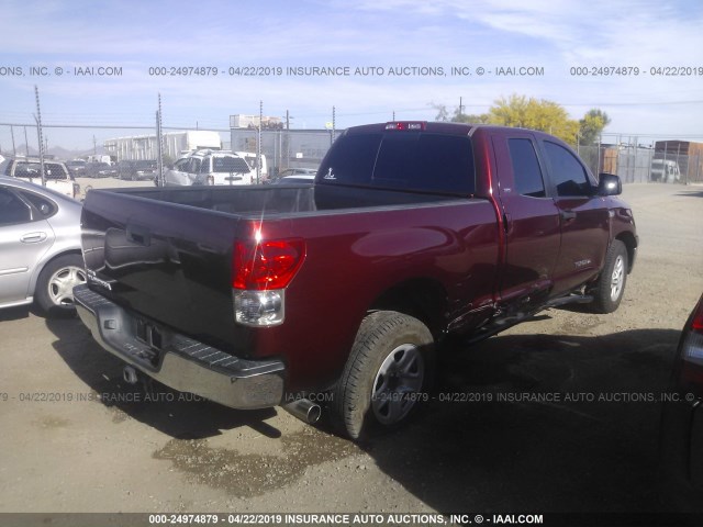 5TFRV54107X032585 - 2007 TOYOTA TUNDRA DOUBLE CAB SR5 RED photo 4