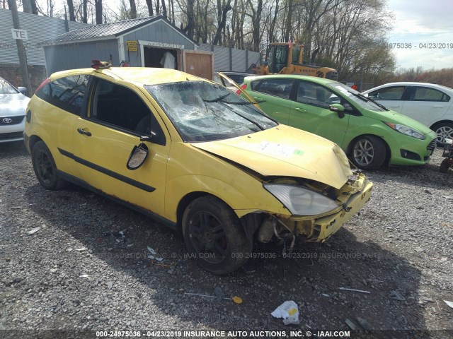 3FAFP313X2R136743 - 2002 FORD FOCUS ZX3 YELLOW photo 1