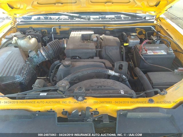 1GCDT136X58136983 - 2005 CHEVROLET COLORADO YELLOW photo 10