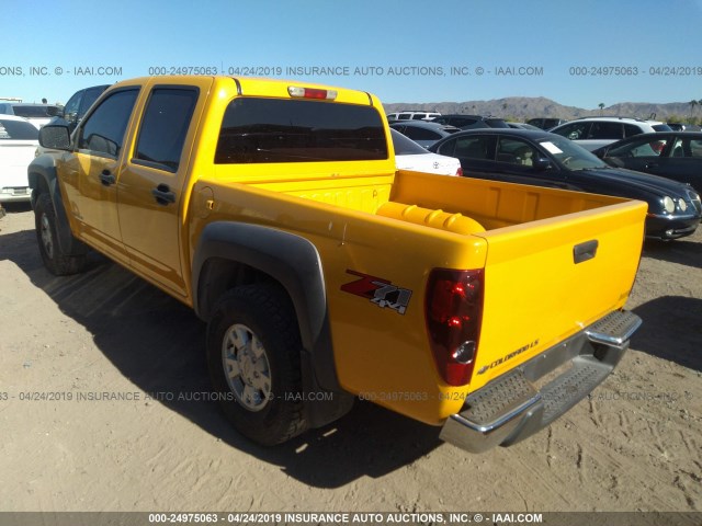 1GCDT136X58136983 - 2005 CHEVROLET COLORADO YELLOW photo 3