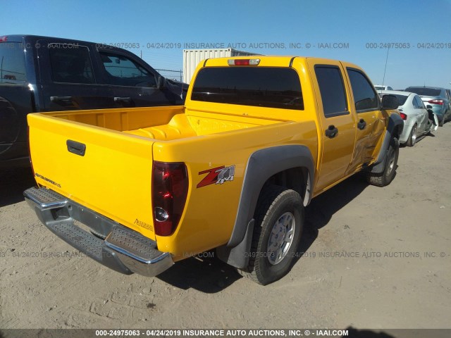 1GCDT136X58136983 - 2005 CHEVROLET COLORADO YELLOW photo 4