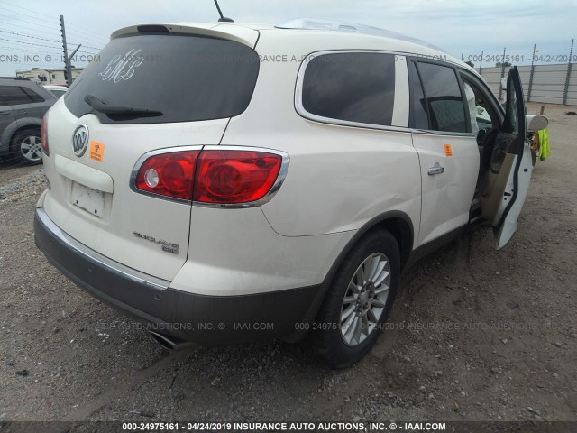 5GAER23D79J219116 - 2009 BUICK ENCLAVE CXL WHITE photo 4