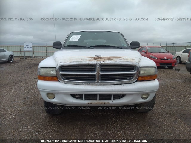 1B4HS48N32F195447 - 2002 DODGE DURANGO SLT WHITE photo 6