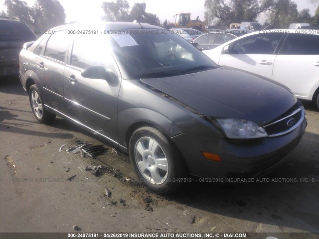1FAFP34N87W326672 - 2007 FORD FOCUS ZX4/S/SE/SES GRAY photo 1