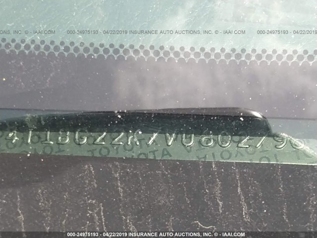 4T1BG22K7VU802796 - 1997 TOYOTA CAMRY CE/LE/XLE 蓝色 照片 9