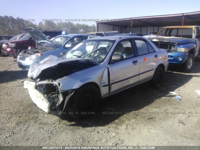 JM1BJ225620554690 - 2002 MAZDA PROTEGE DX/LX/ES SILVER photo 2