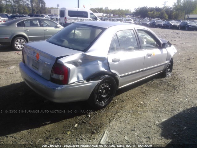 JM1BJ225620554690 - 2002 MAZDA PROTEGE DX/LX/ES SILVER photo 4