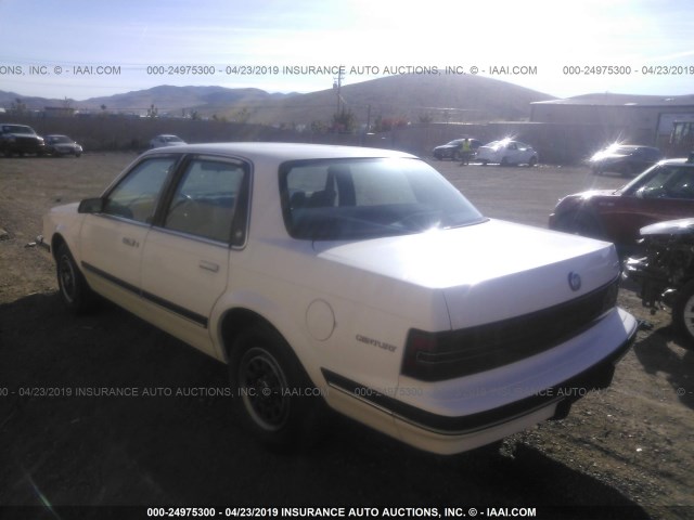 1G4AG54N9N6463032 - 1992 BUICK CENTURY SPECIAL WHITE photo 3