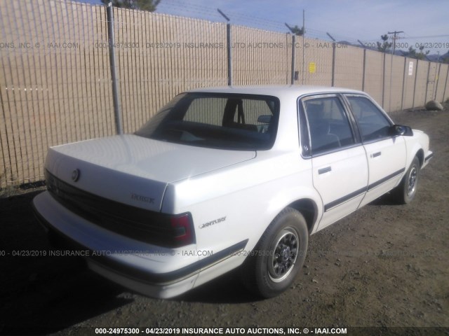 1G4AG54N9N6463032 - 1992 BUICK CENTURY SPECIAL WHITE photo 4
