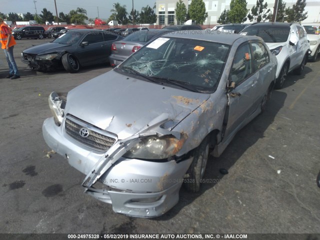 1NXBR32E47Z876366 - 2007 TOYOTA COROLLA CE/LE/S SILVER photo 2