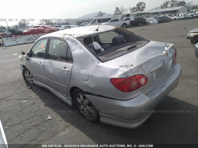1NXBR32E47Z876366 - 2007 TOYOTA COROLLA CE/LE/S SILVER photo 3