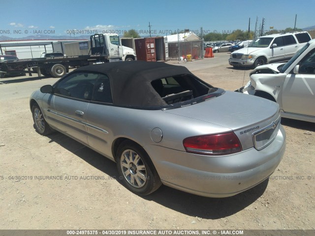 1C3EL65R16N101300 - 2006 CHRYSLER SEBRING LIMITED SILVER photo 3