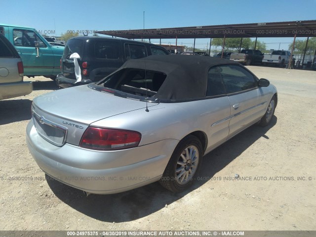 1C3EL65R16N101300 - 2006 CHRYSLER SEBRING LIMITED SILVER photo 4