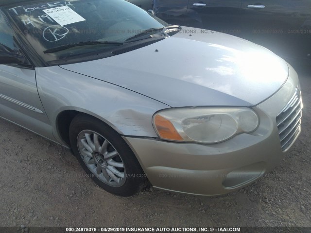 1C3EL65R16N101300 - 2006 CHRYSLER SEBRING LIMITED SILVER photo 6