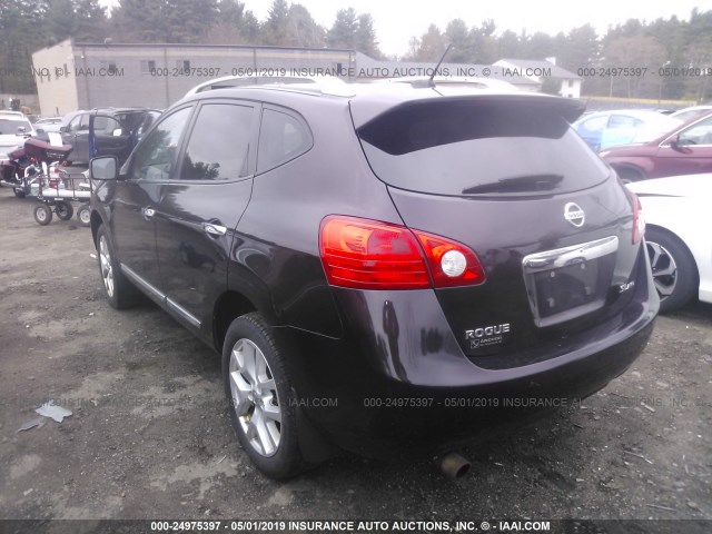 JN8AS5MV6BW255273 - 2011 NISSAN ROGUE S/SV/KROM BLACK photo 3