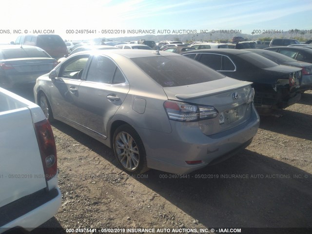 JTHBB1BA6A2033944 - 2010 LEXUS HS 250H SILVER photo 3