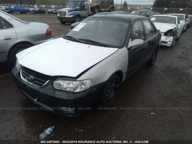 1NXBR12E42Z639499 - 2002 TOYOTA COROLLA CE/LE/S GREEN photo 2