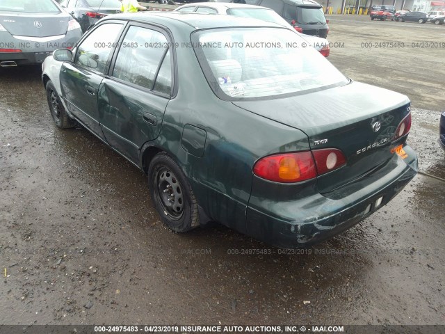 1NXBR12E42Z639499 - 2002 TOYOTA COROLLA CE/LE/S GREEN photo 3