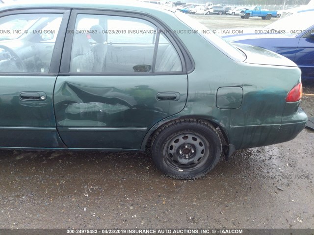 1NXBR12E42Z639499 - 2002 TOYOTA COROLLA CE/LE/S GREEN photo 6