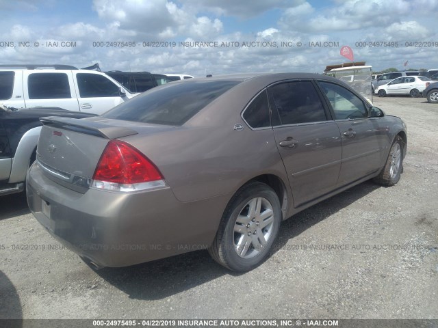 2G1WU581569135541 - 2006 CHEVROLET IMPALA LTZ BROWN photo 4