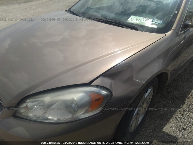 2G1WU581569135541 - 2006 CHEVROLET IMPALA LTZ BROWN photo 6