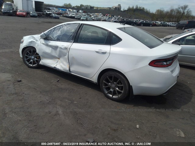 1C3CDFBA1DD336981 - 2013 DODGE DART SXT WHITE photo 3