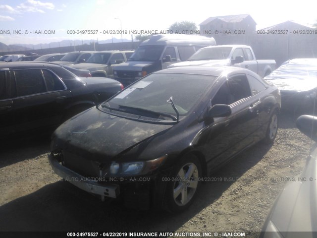 2HGFG12988H532841 - 2008 HONDA CIVIC EXL BLACK photo 2