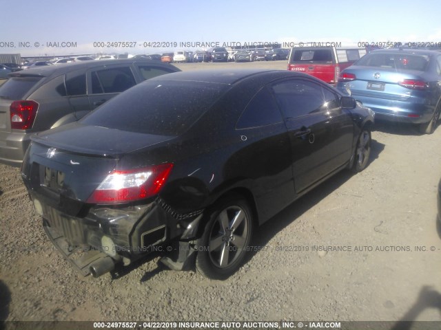 2HGFG12988H532841 - 2008 HONDA CIVIC EXL BLACK photo 4