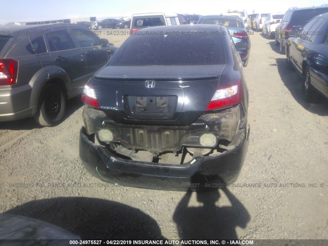 2HGFG12988H532841 - 2008 HONDA CIVIC EXL BLACK photo 6