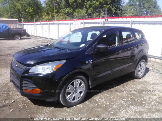 1FMCU0F77EUA35152 - 2014 FORD ESCAPE S BLACK photo 2