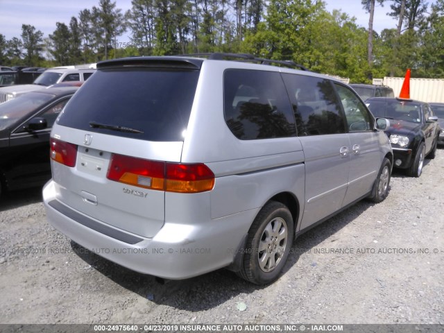 5FNRL18094B057720 - 2004 HONDA ODYSSEY EXL SILVER photo 4